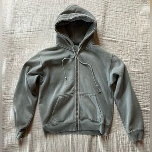 Brandy Melville Sage Green Zip-up